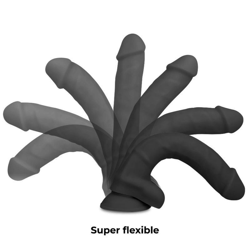 COCK MILLER - ARNÊS + DENSIDADE DE SILICONE ARTICULVEL COCKSIL PRETO 19,5 CM - Imagem 5