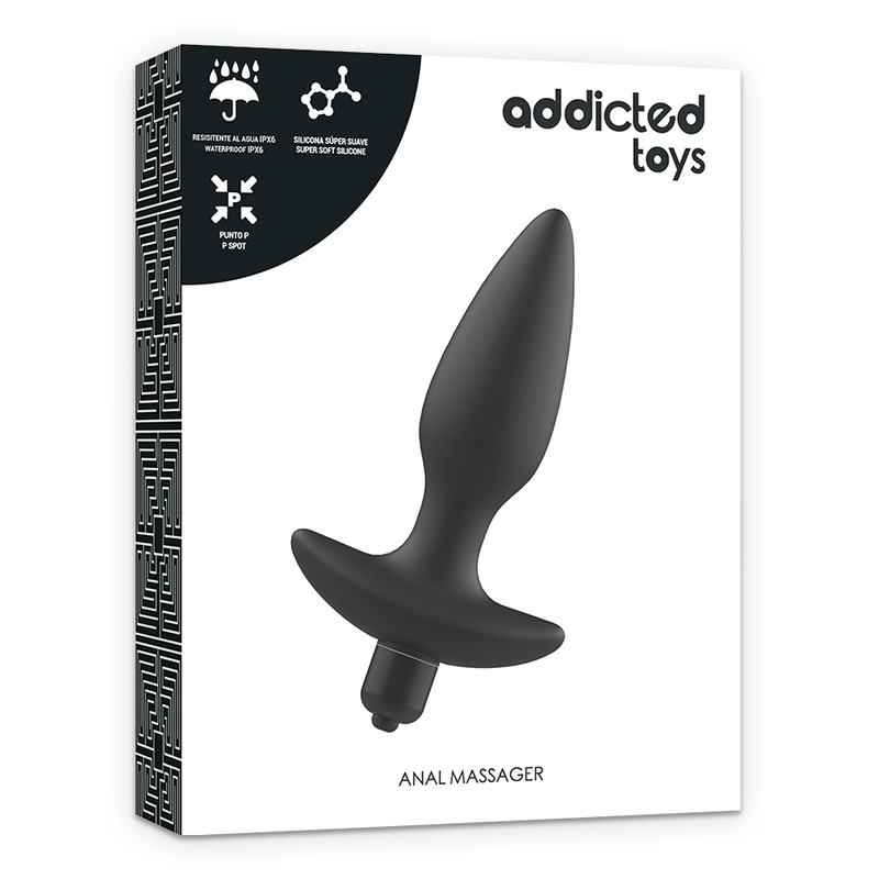 ADDICTED TOYS - MASSAGER PLUG ANAL COM VIBRAO PRETO - Imagem 5